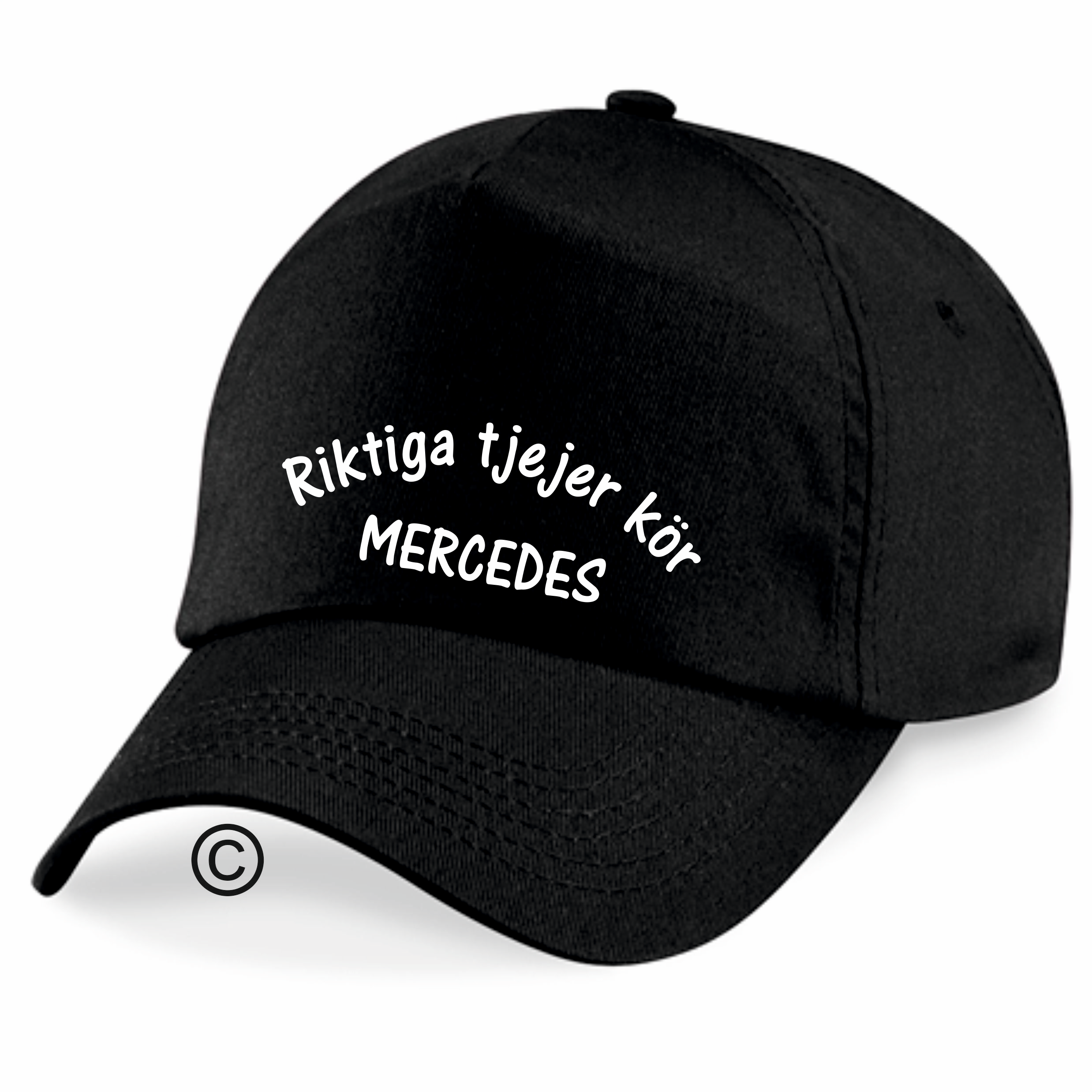 Keps svart Riktiga Tjejer  Kör Mercedes