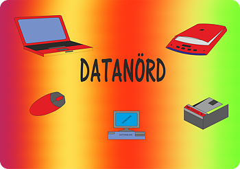 Musmatta Datanörd Regnbågsbakgrund 