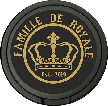 Snusdosa för portionssnus med dubbellock  Famille de Royale