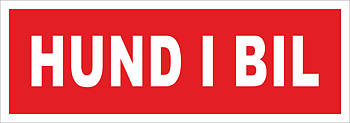 Bildekal HUND I BIL