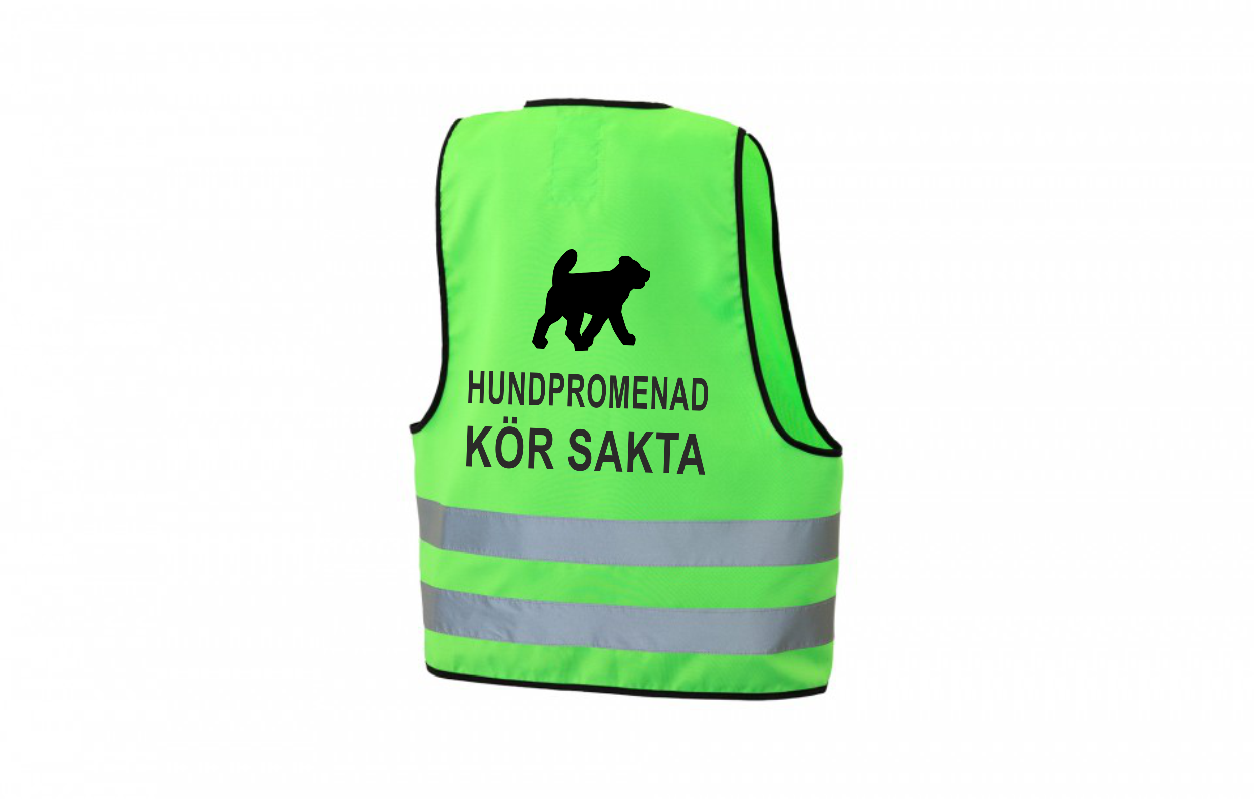Reflexväst Hundpromenad Kör Sakta