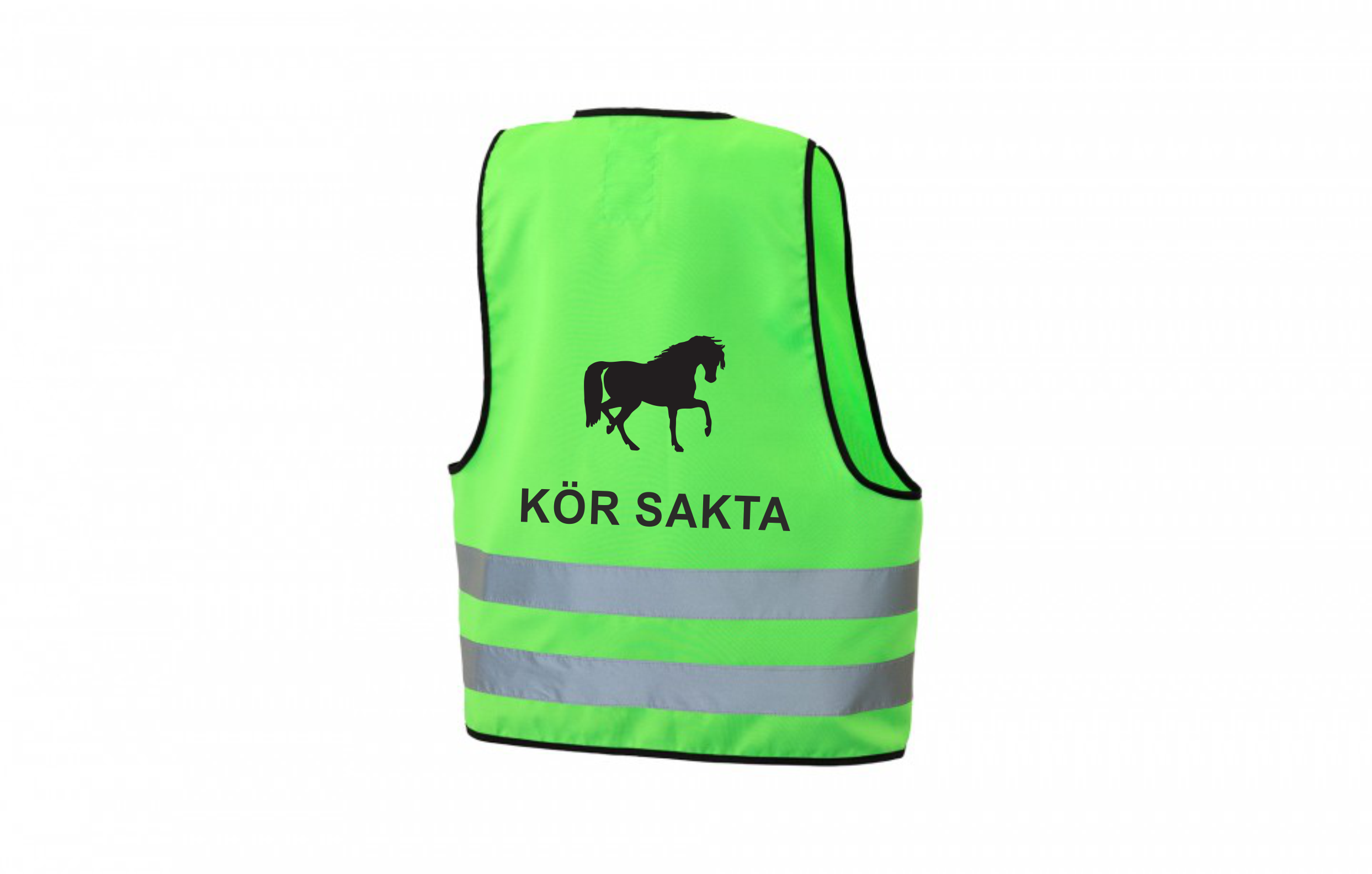 Reflexväst Häst Kör Sakta