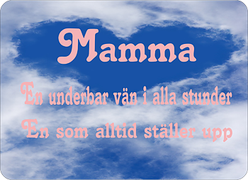 Pussel Mamma en underbar vän........