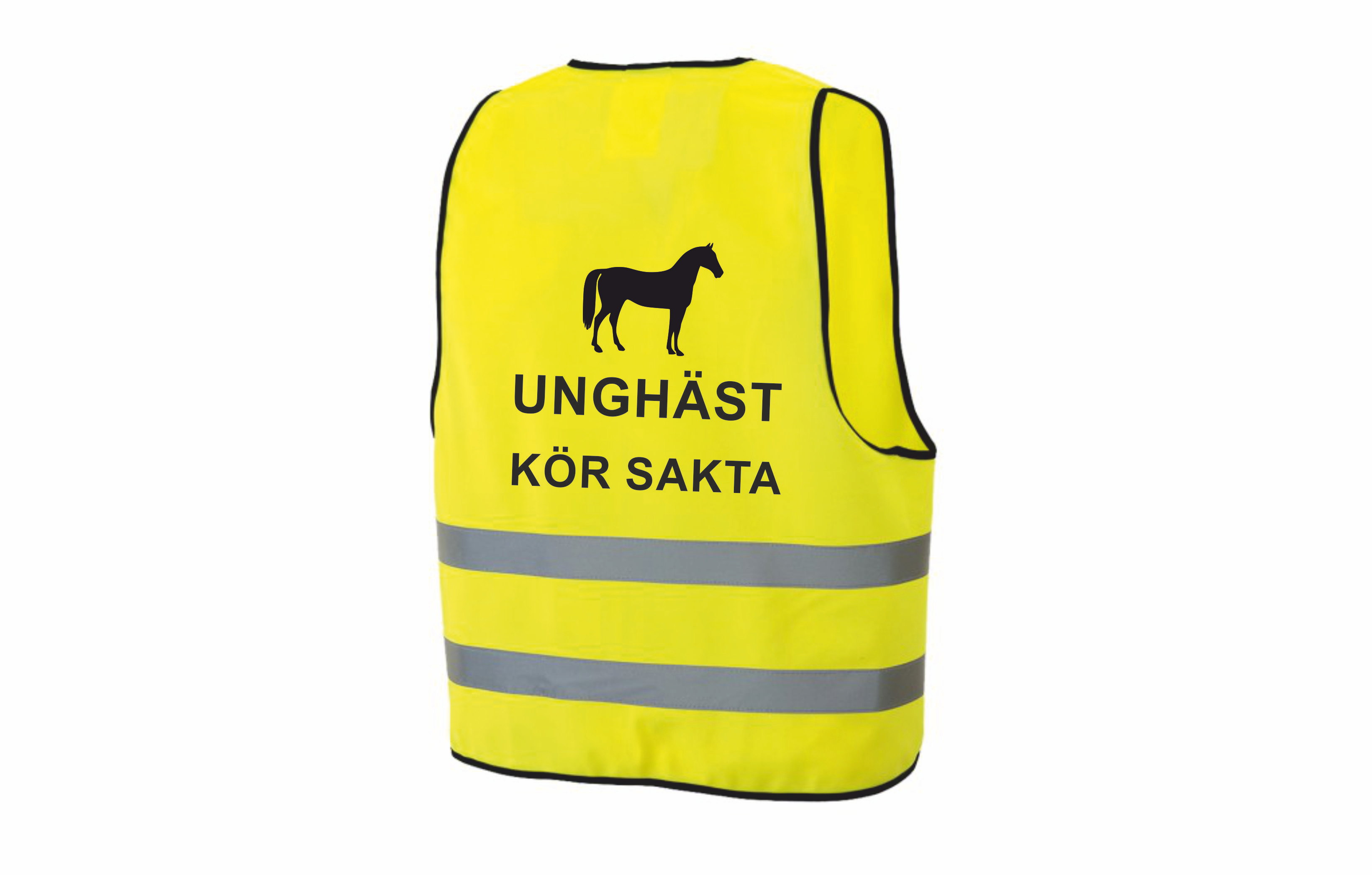 Reflexväst Unghäst kör sakta stående