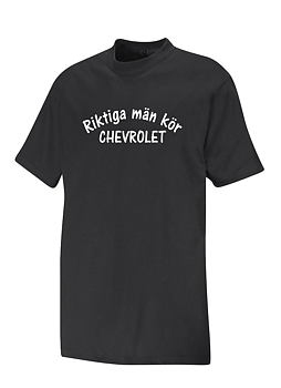 T-shirt  Riktiga Män Kör CHEVROLET