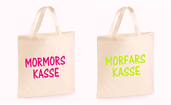 TYGKASSE 2 pack  Mormors och Morfars  kasse 