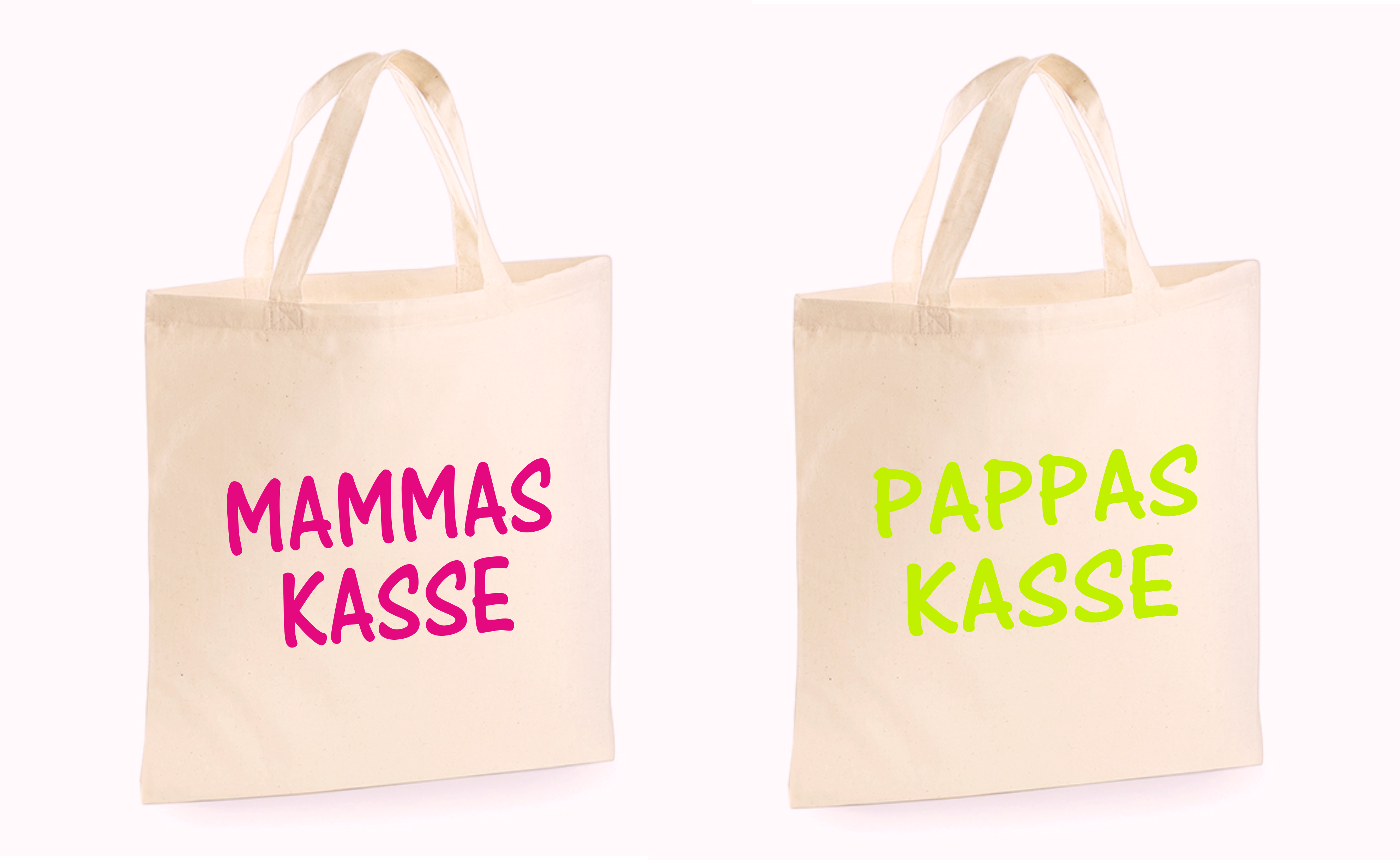 TYGKASSE 2 pack  Mammas  och Pappas  kasse 