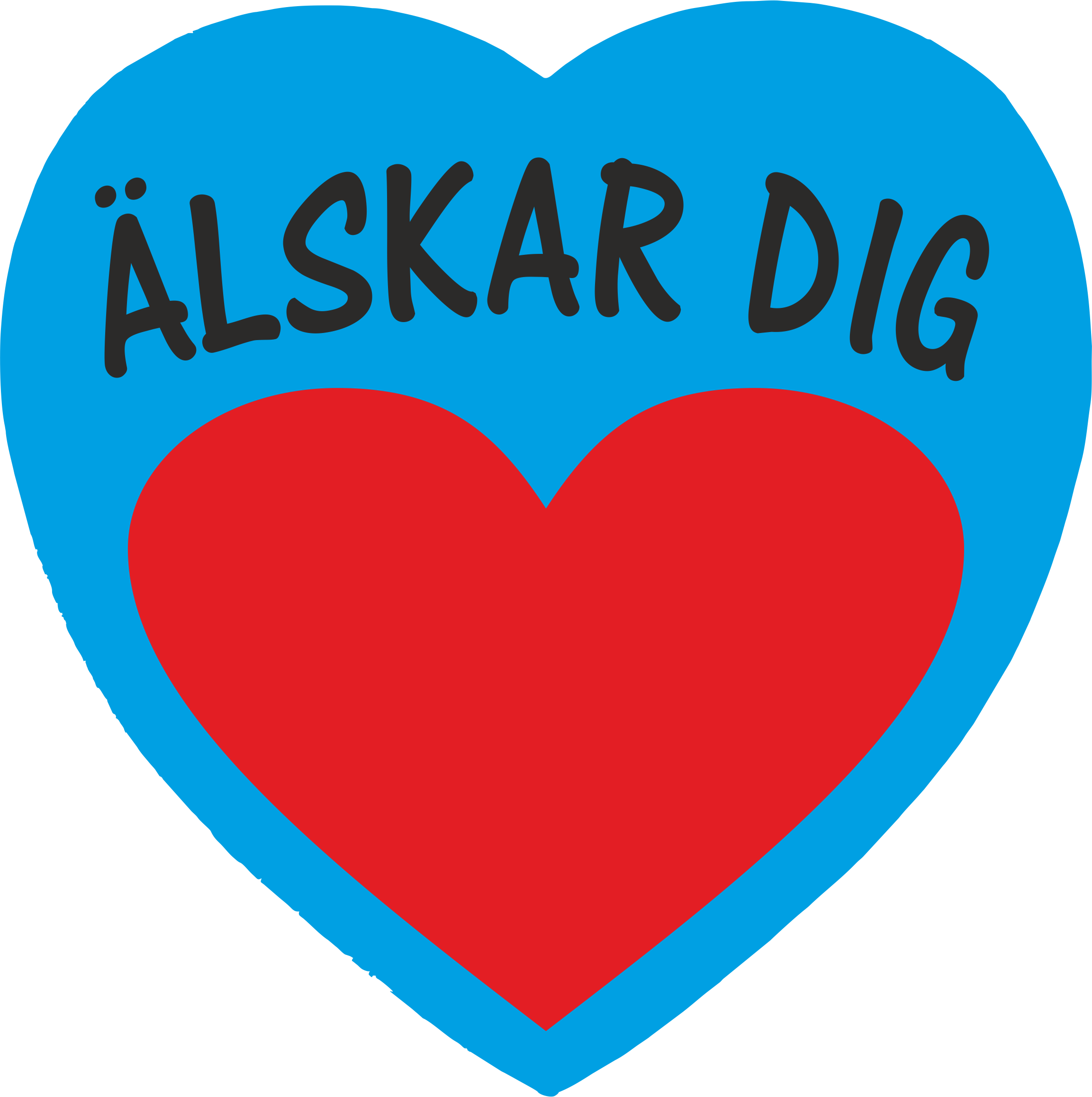 Pussel Hjärtformat  Älskar dig 