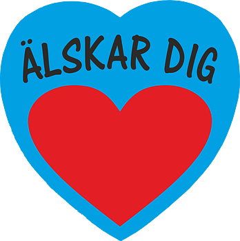 Pussel Hjärtformat  Älskar dig 