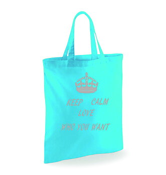 Tygkasse Keep Clam Love Who You Want