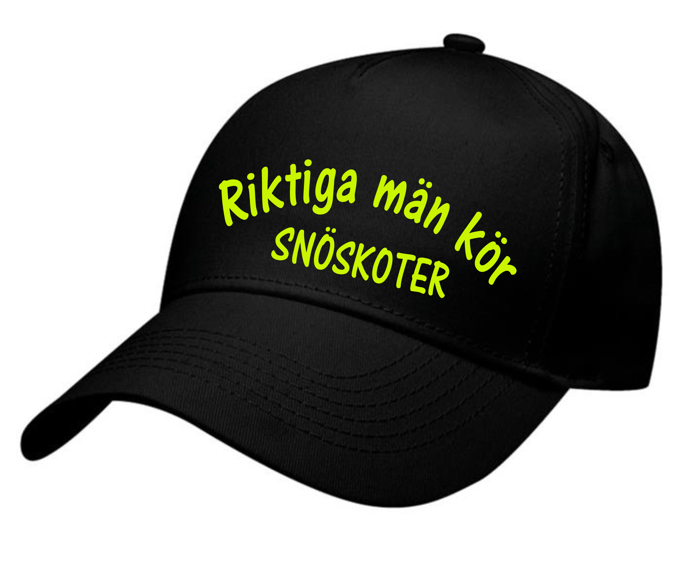 Keps Riktiga Män Kör Snöskoter
