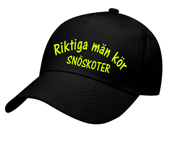 Keps Riktiga Män Kör Snöskoter