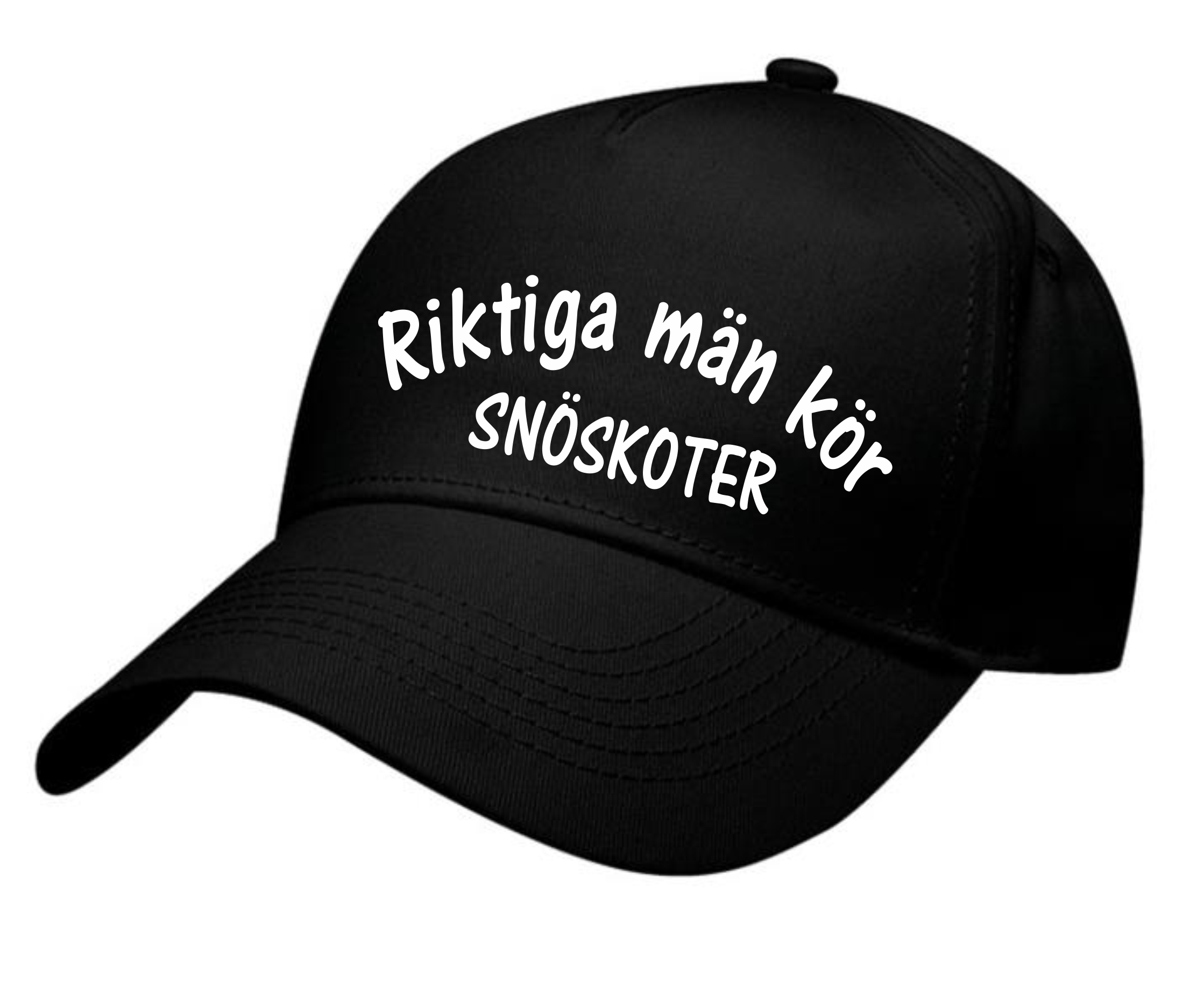 Keps Riktiga Män Kör Snöskoter - 2