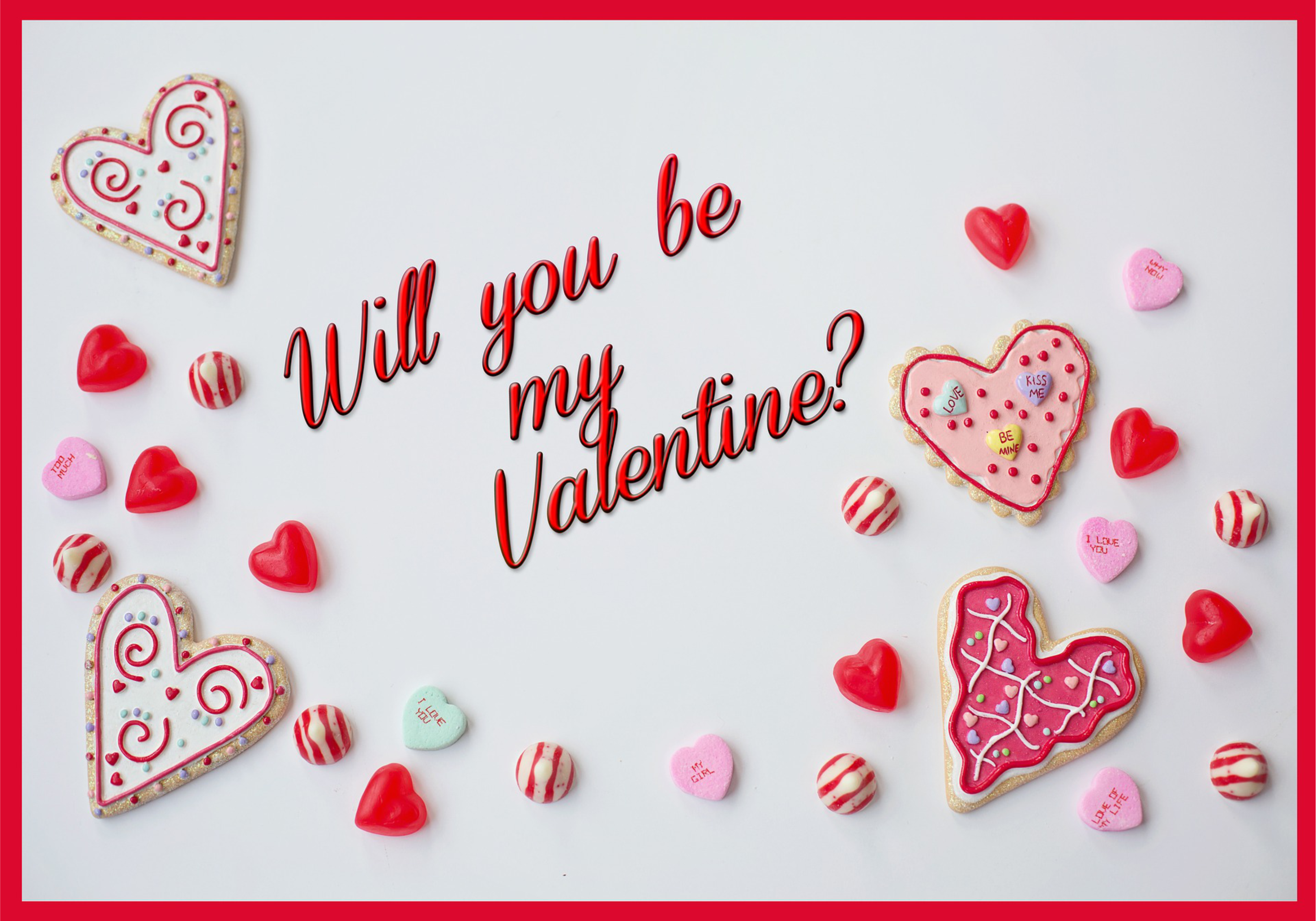 Pussel Rektangulärt Will You Be My Valentine