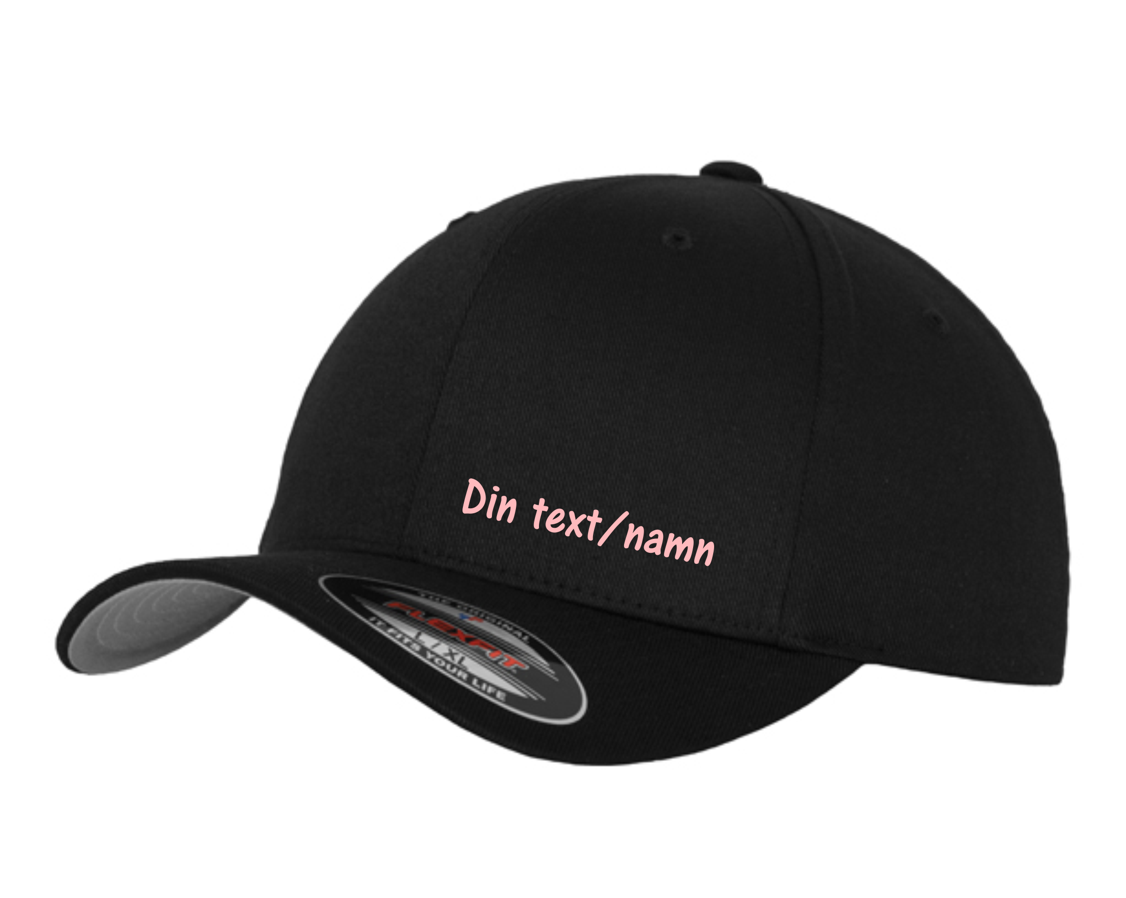 Keps  Flexfit Wooly Combed Cap med tryck 