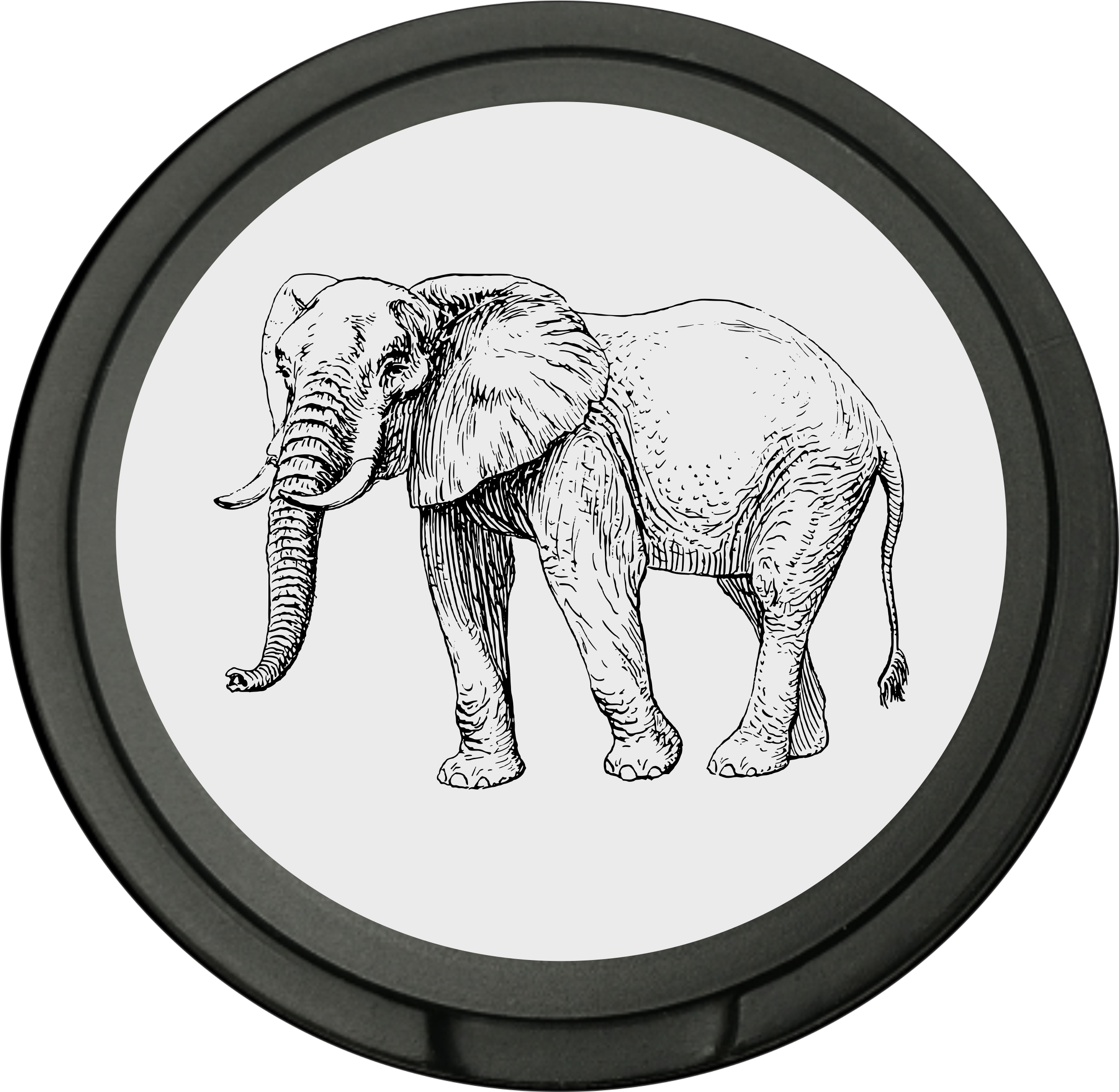 Snusdosa för portionssnus med dubbellock  Elefant 