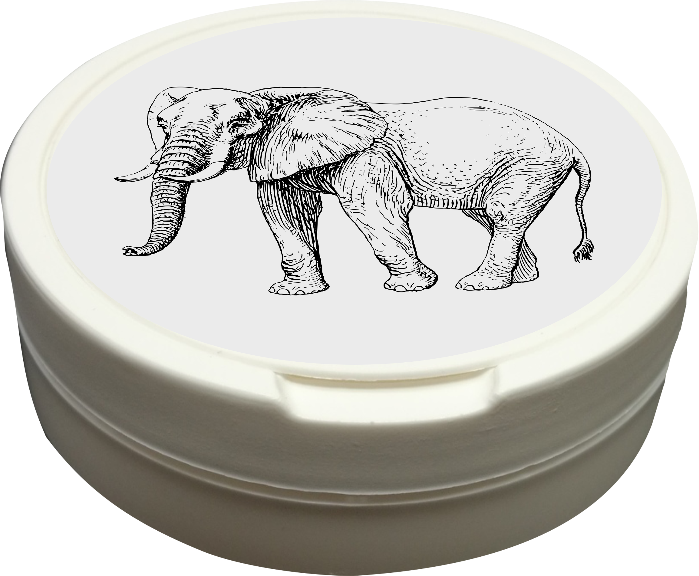 Snusdosa för portionssnus med dubbellock 3 i 1   Elefant - 2