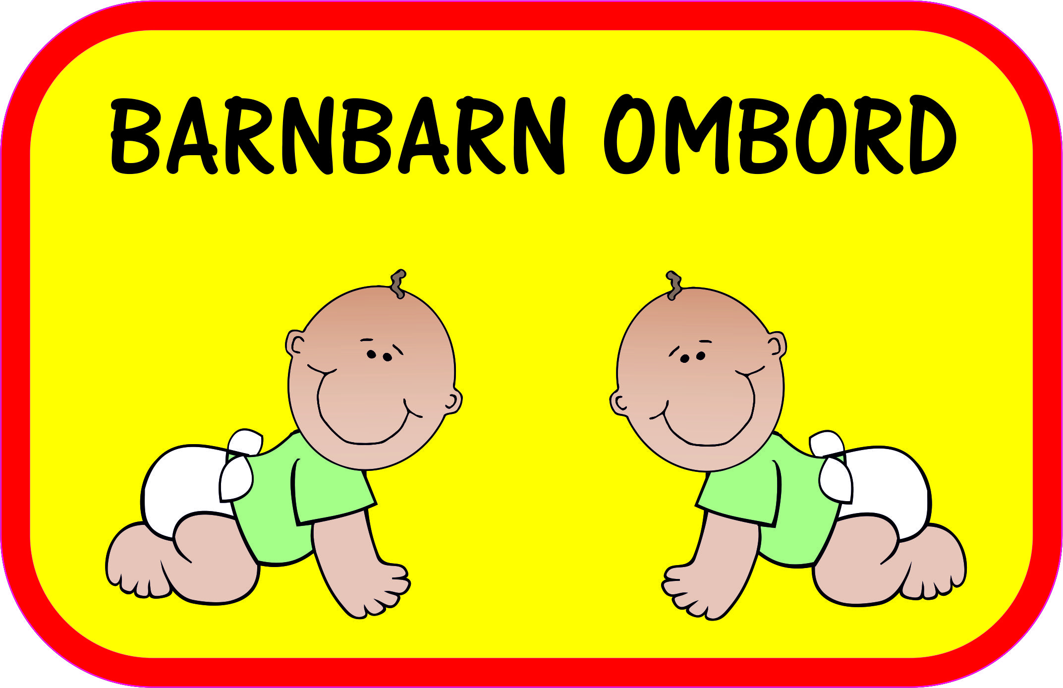 Bildekal l BARNBARN OMBORD