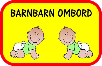 Bildekal l BARNBARN OMBORD