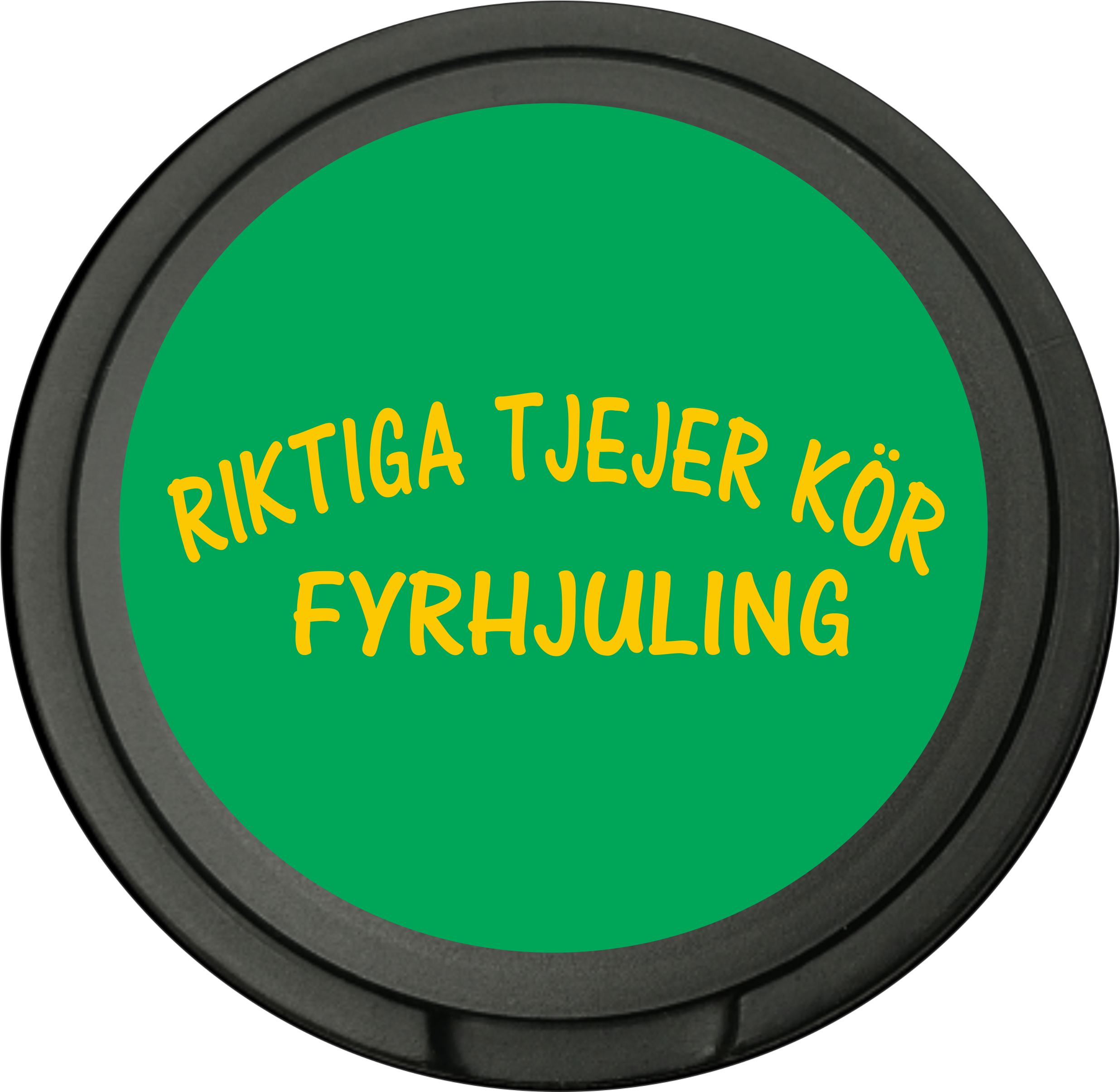 Snusdosa för portionssnus med dubbellock  Riktiga Tjejer Kör Fyrhjuling