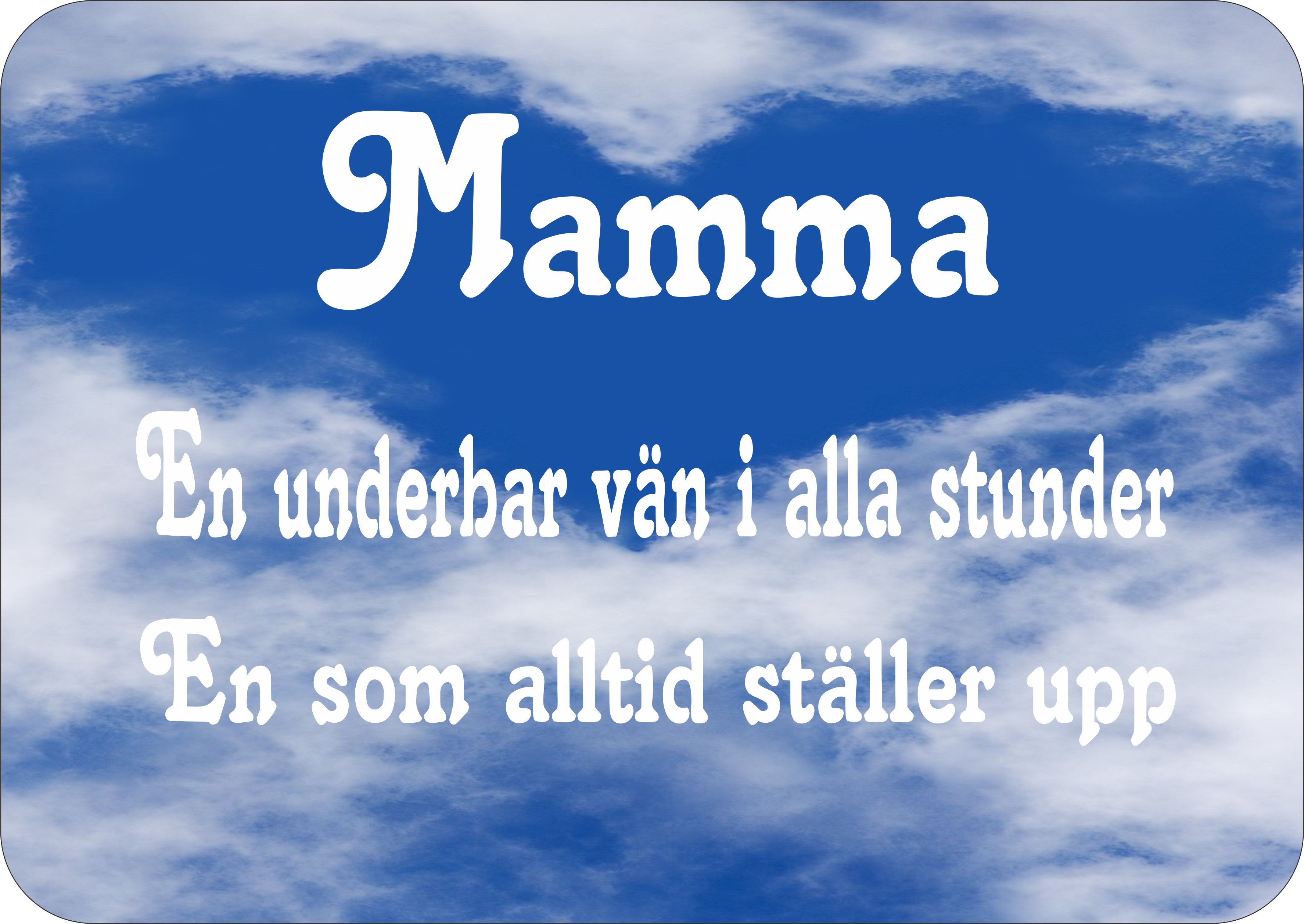 Musmatta Mamma en underbar vän