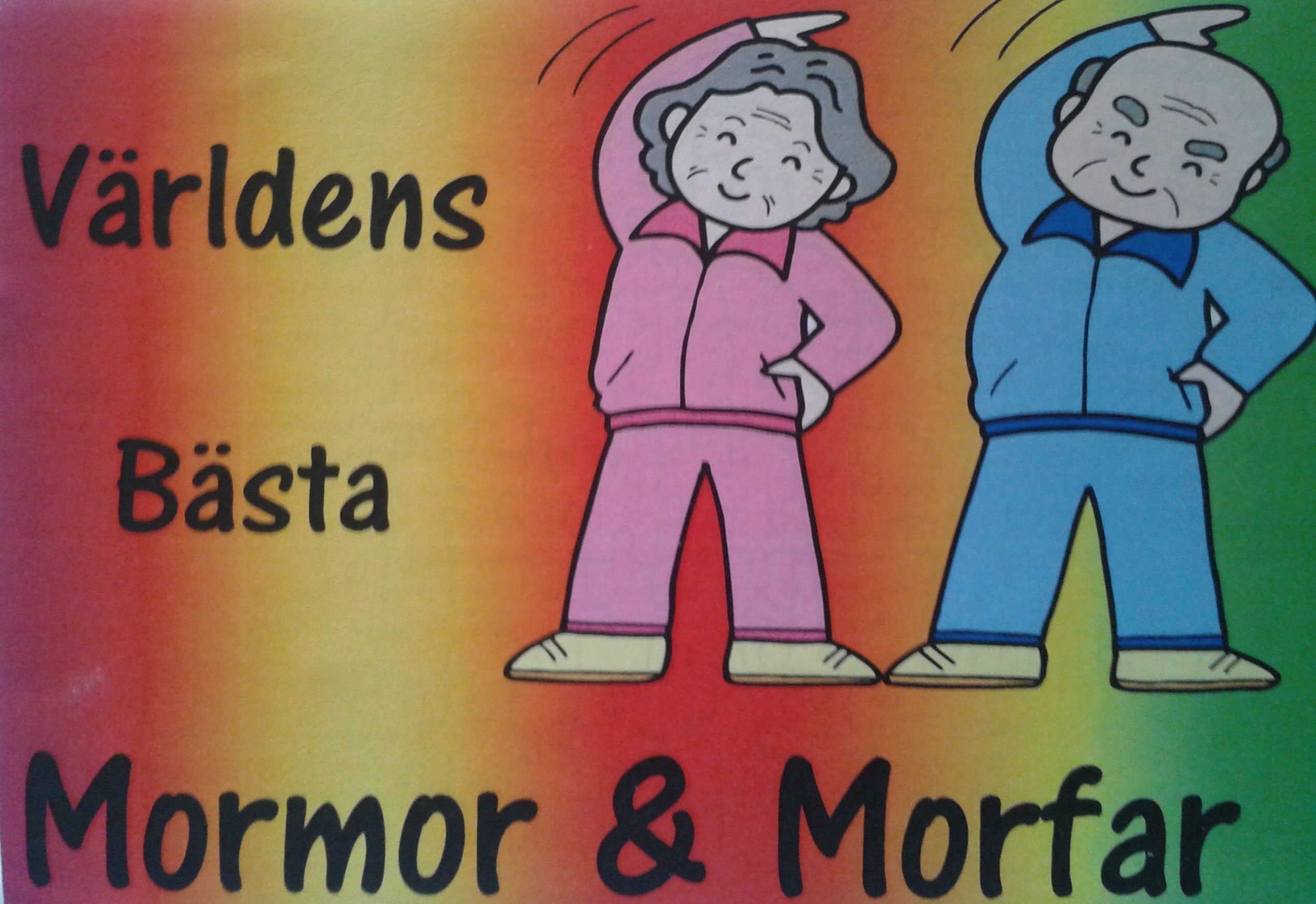Pussel Världens Bästa Mormor & Morfar