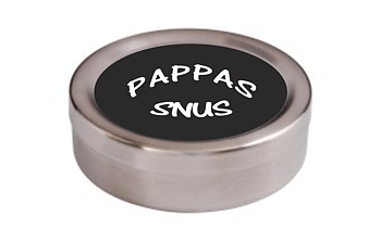Snusdosa Rostfritt  Pappas Snus 