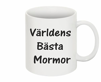 Mugg Världens Bästa Mormor