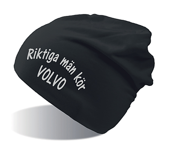 Fodrad mössa  text i reflex