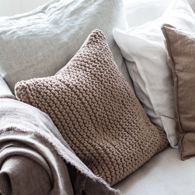 Tell Me More Rope Cushion Cover 50x50 Chestnut - 4