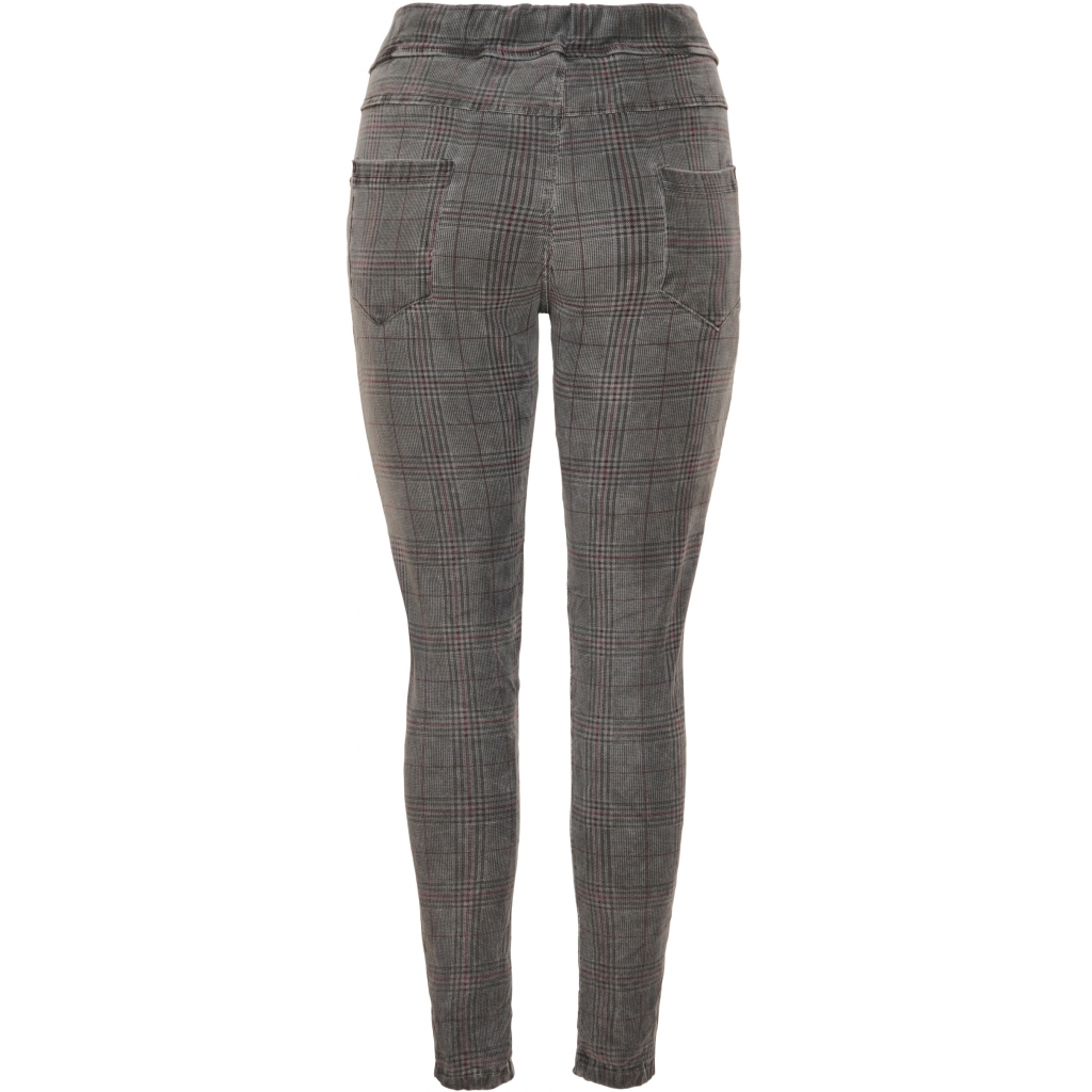 Byxor Checked Grey