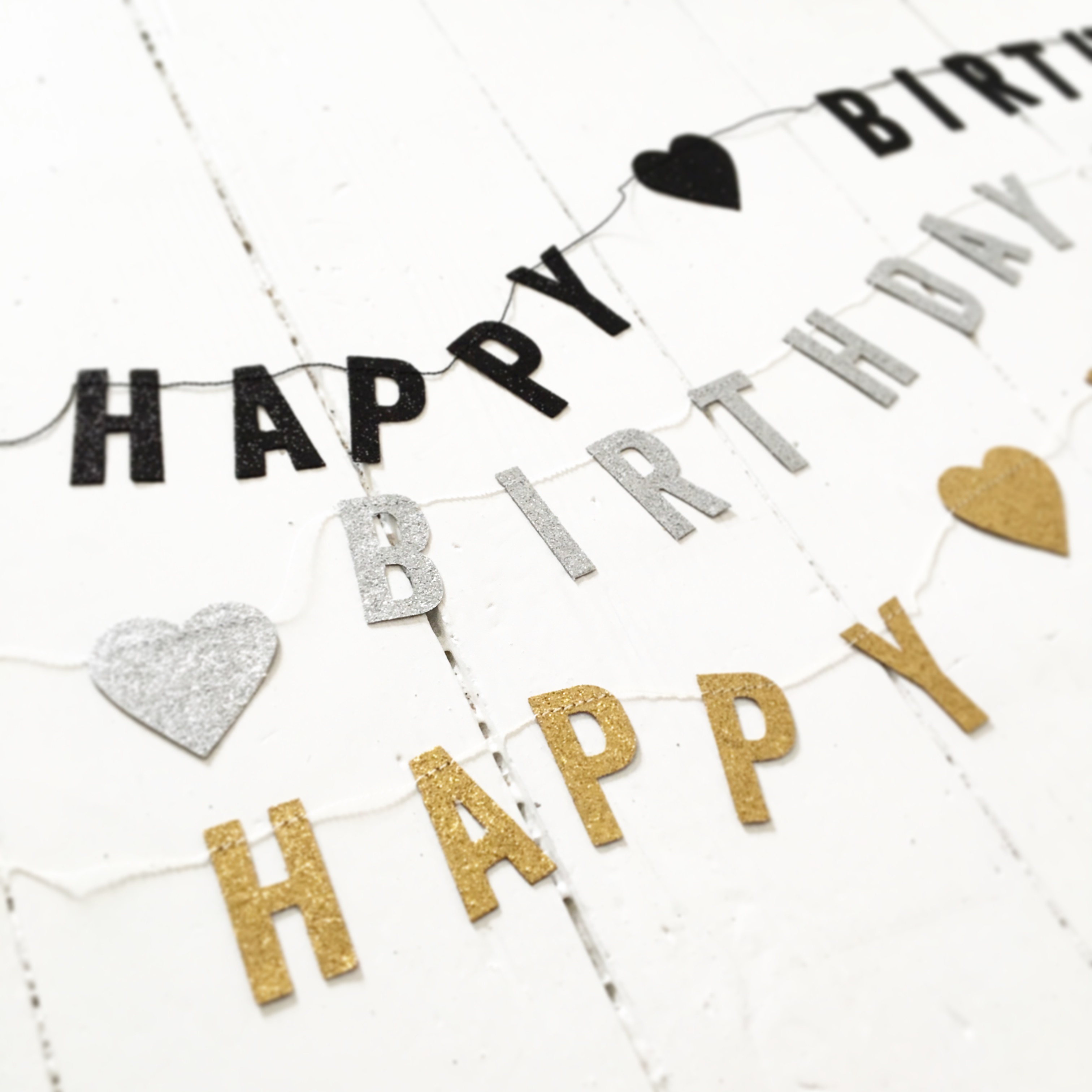 Girlang Vimpel Happy Birthday (3 olika)