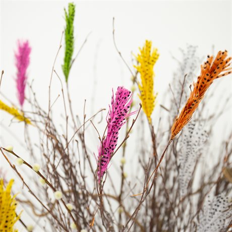 Afroart Feather SILK Påskfjädrar 10-pack