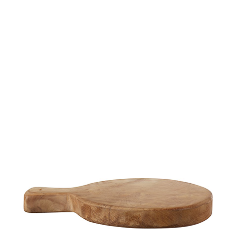 Rund Skärbräda i Teak Liten
