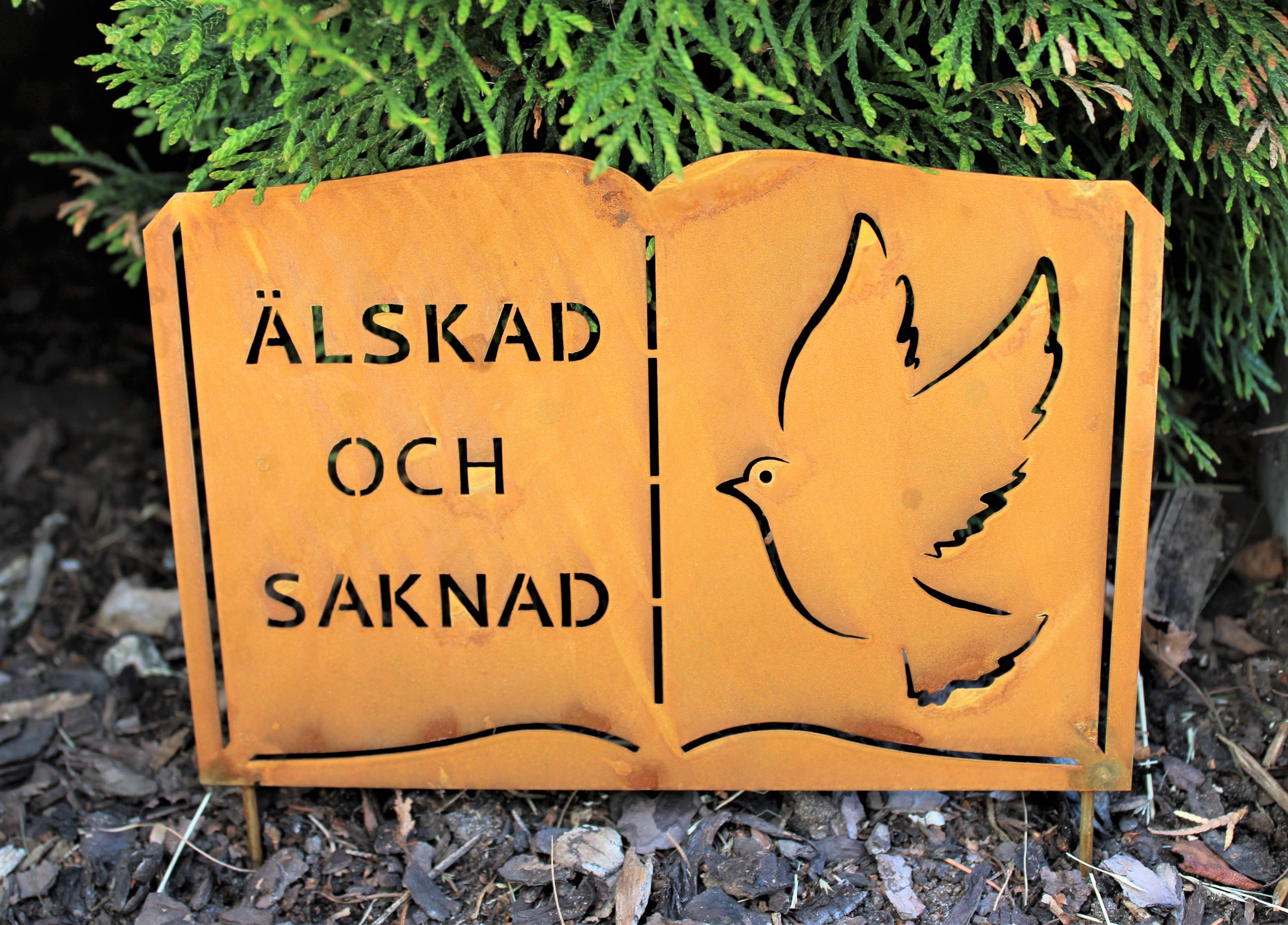Rostig Bok Älskad och Saknad