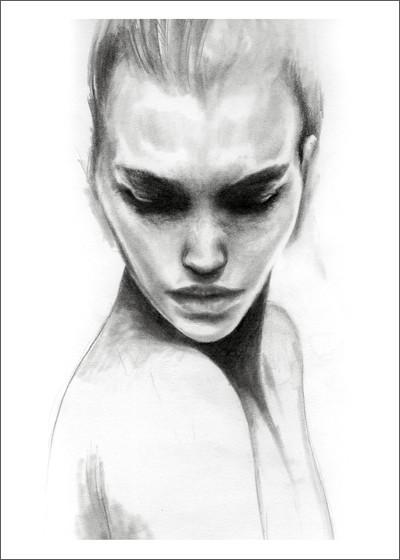 Print "Face 1" 30 x 40 cm (Signerad)