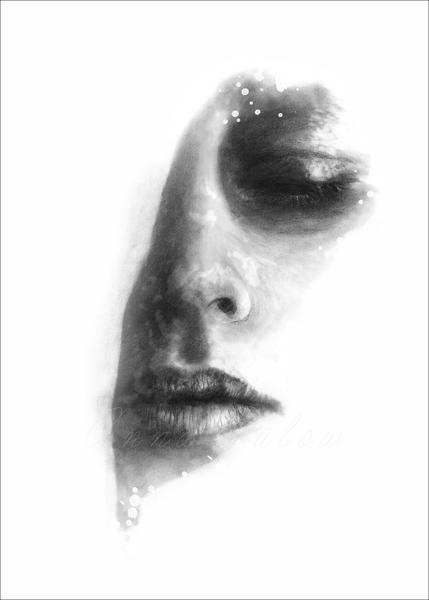 Print "Face 3" 30 x 40 cm (Signerad)