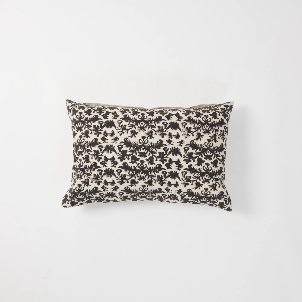 Kuddfodral Alma Linne/Bomull  40 x 60 cm Mörkbrun/Beige