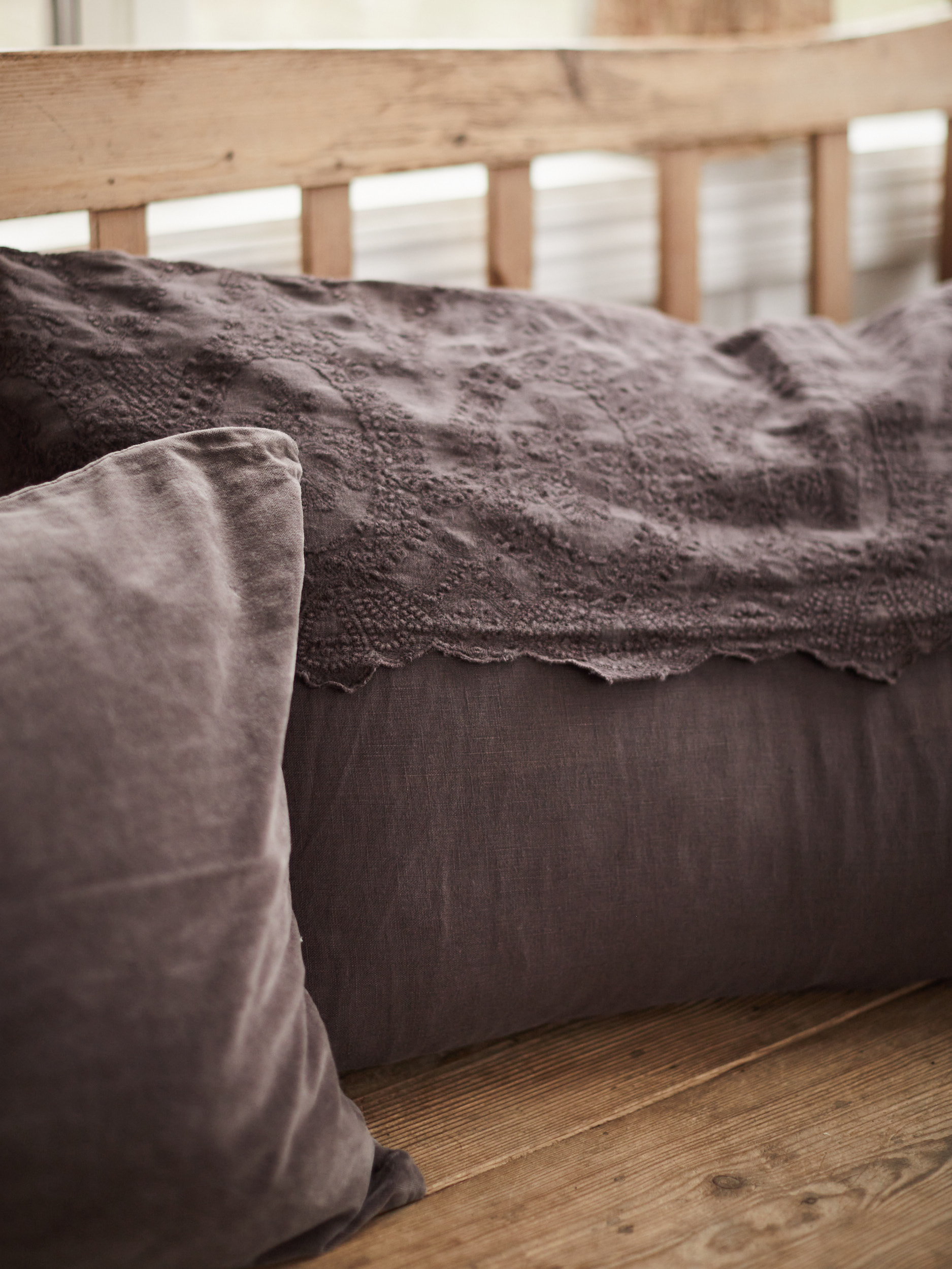 FAYE Kuddfodral Linne 60 x 90 cm Brun - 4