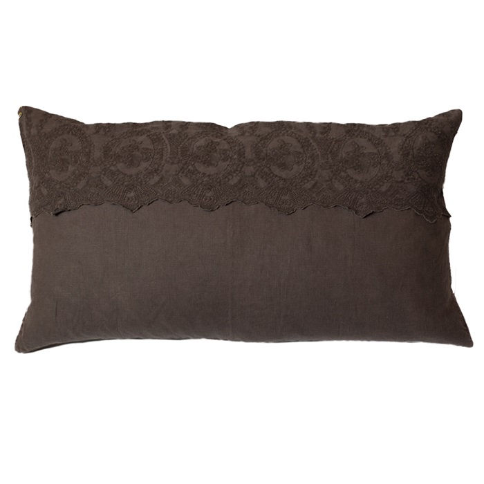 FAYE Kuddfodral Linne 60 x 90 cm Brun - 3