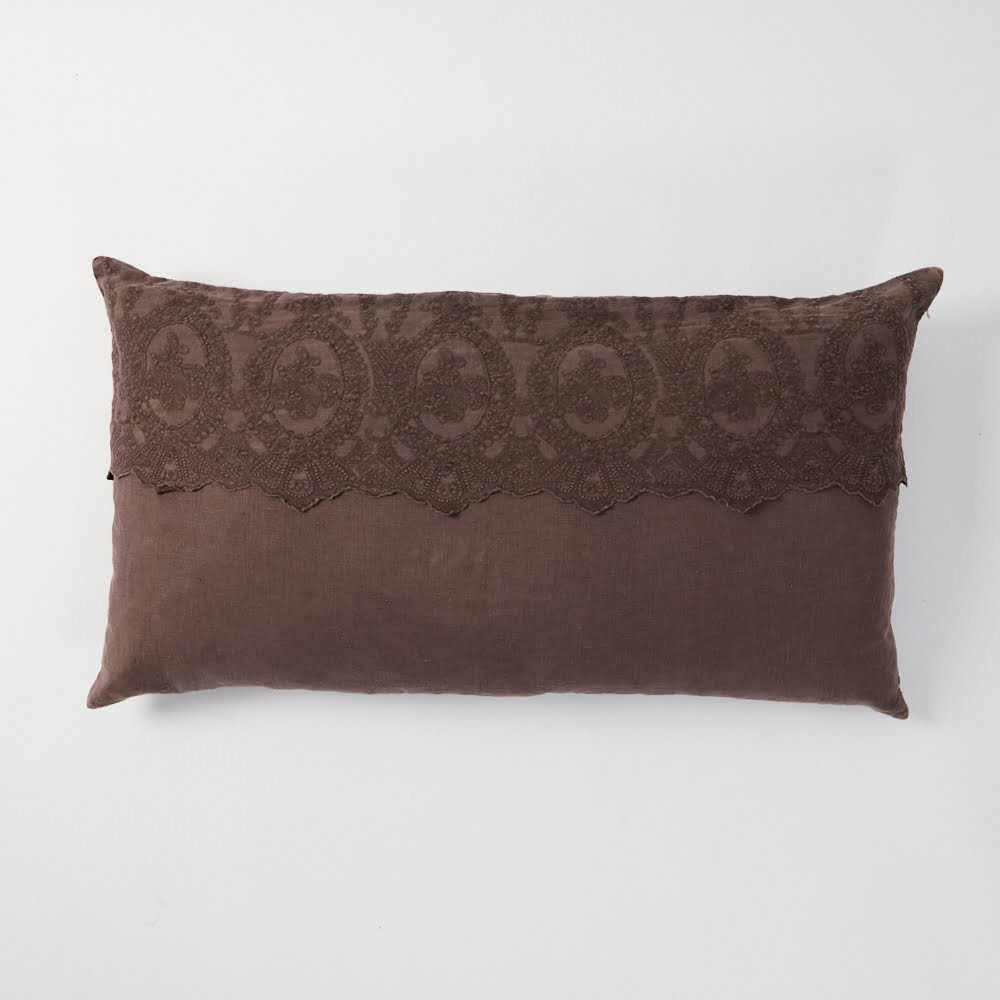 FAYE Kuddfodral Linne 60 x 90 cm Brun
