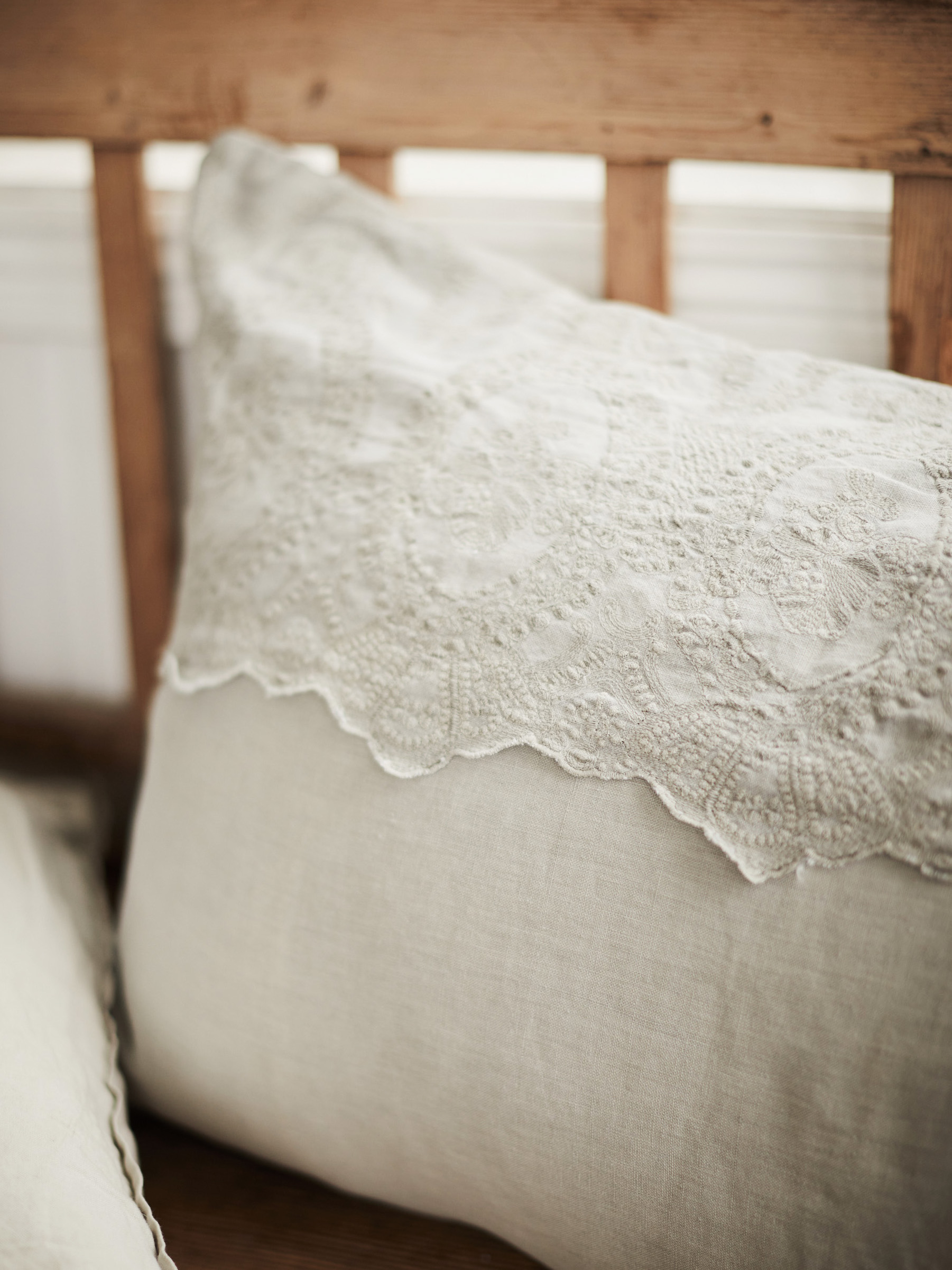 FAYE Kuddfodral Linne 60 x 90 cm Ljusgrå - 4