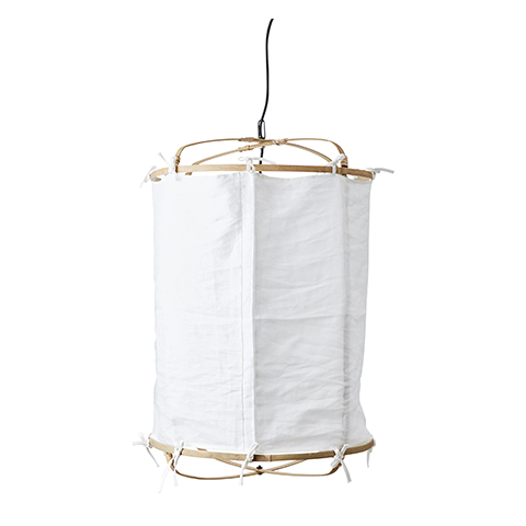 Lampskärm Bambu Stor Vit - 3