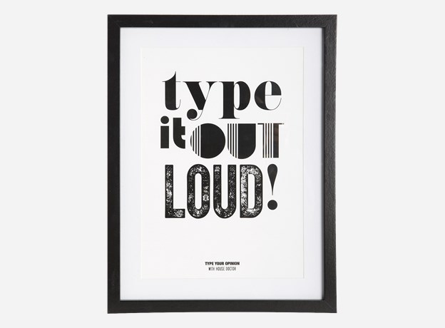 House Doctor Tavla Type it Out Loud