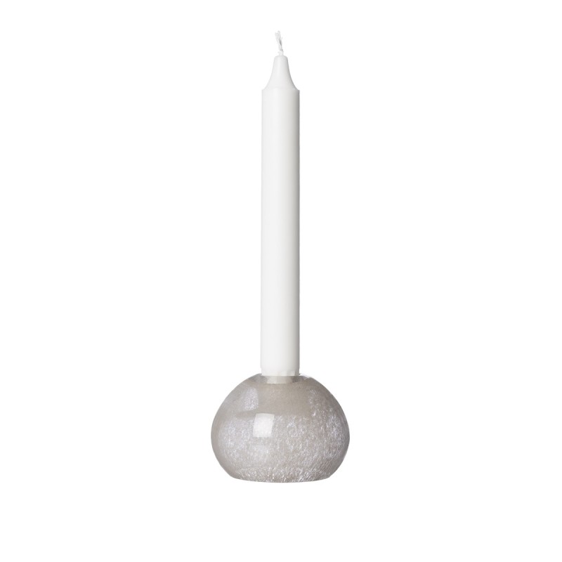 ERNST Ljusstake/Vas Beige Glas  (Välj storlek)