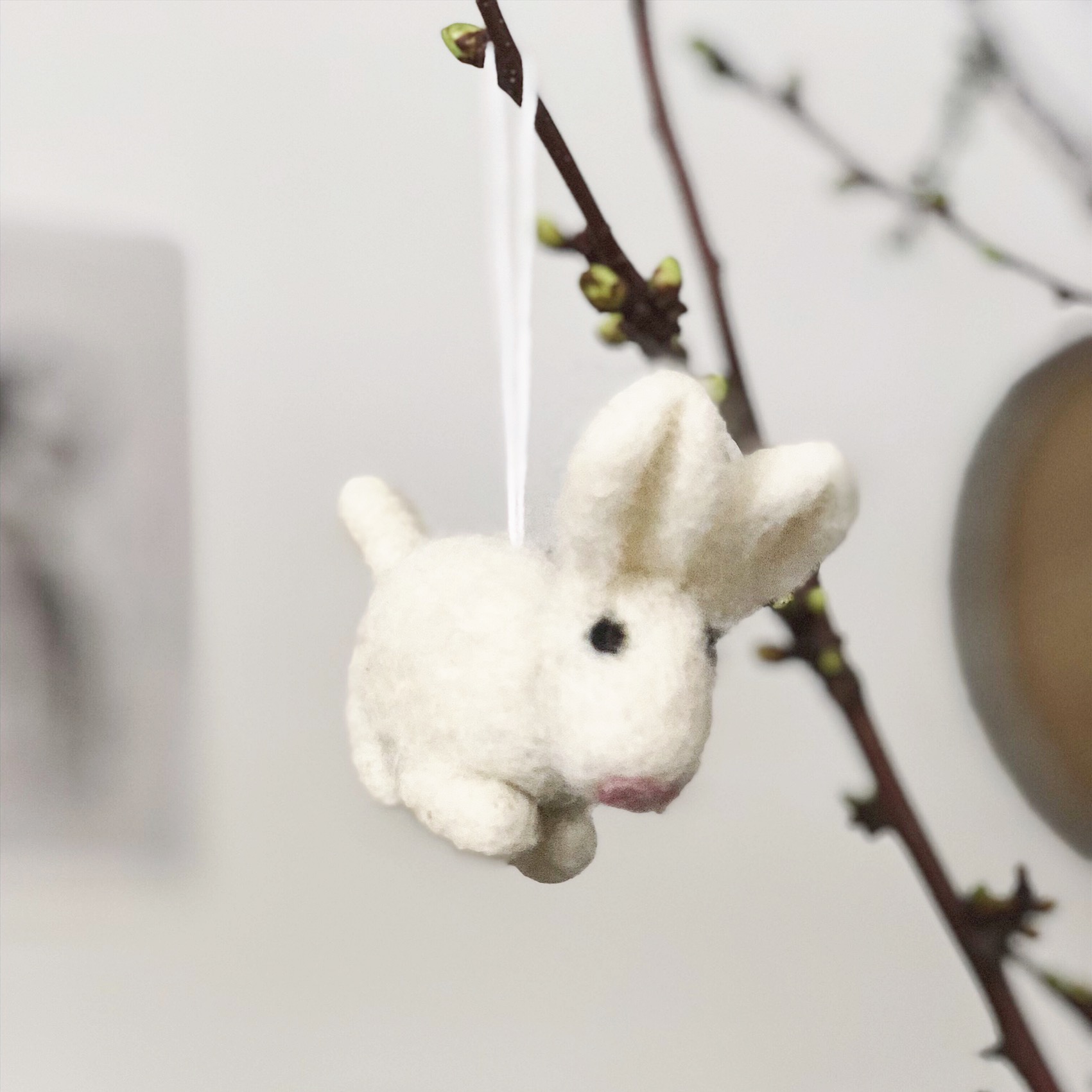 Afroart Rabbit Filtfigur Påskdekoration 