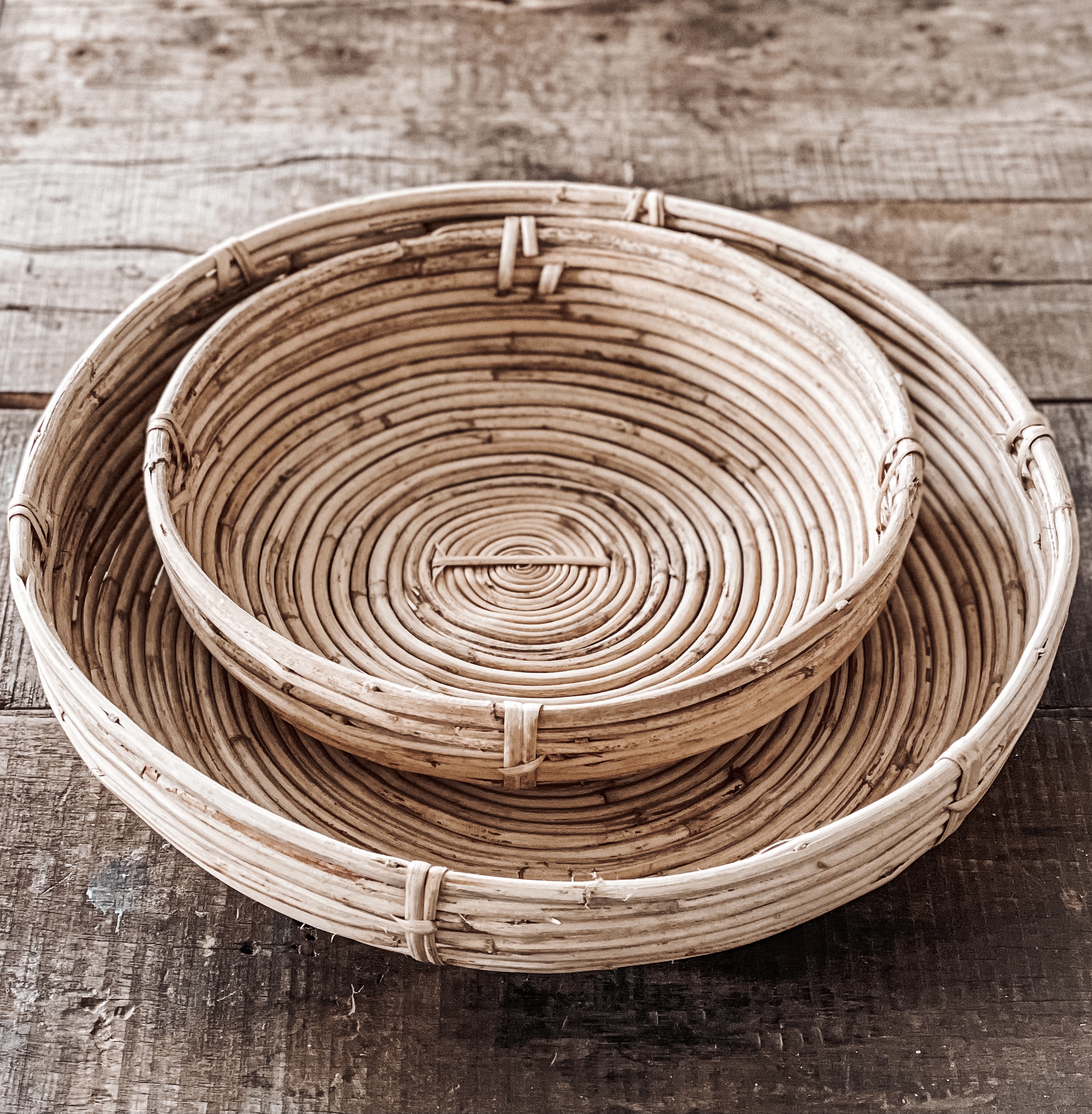Bricka Rattan Liten