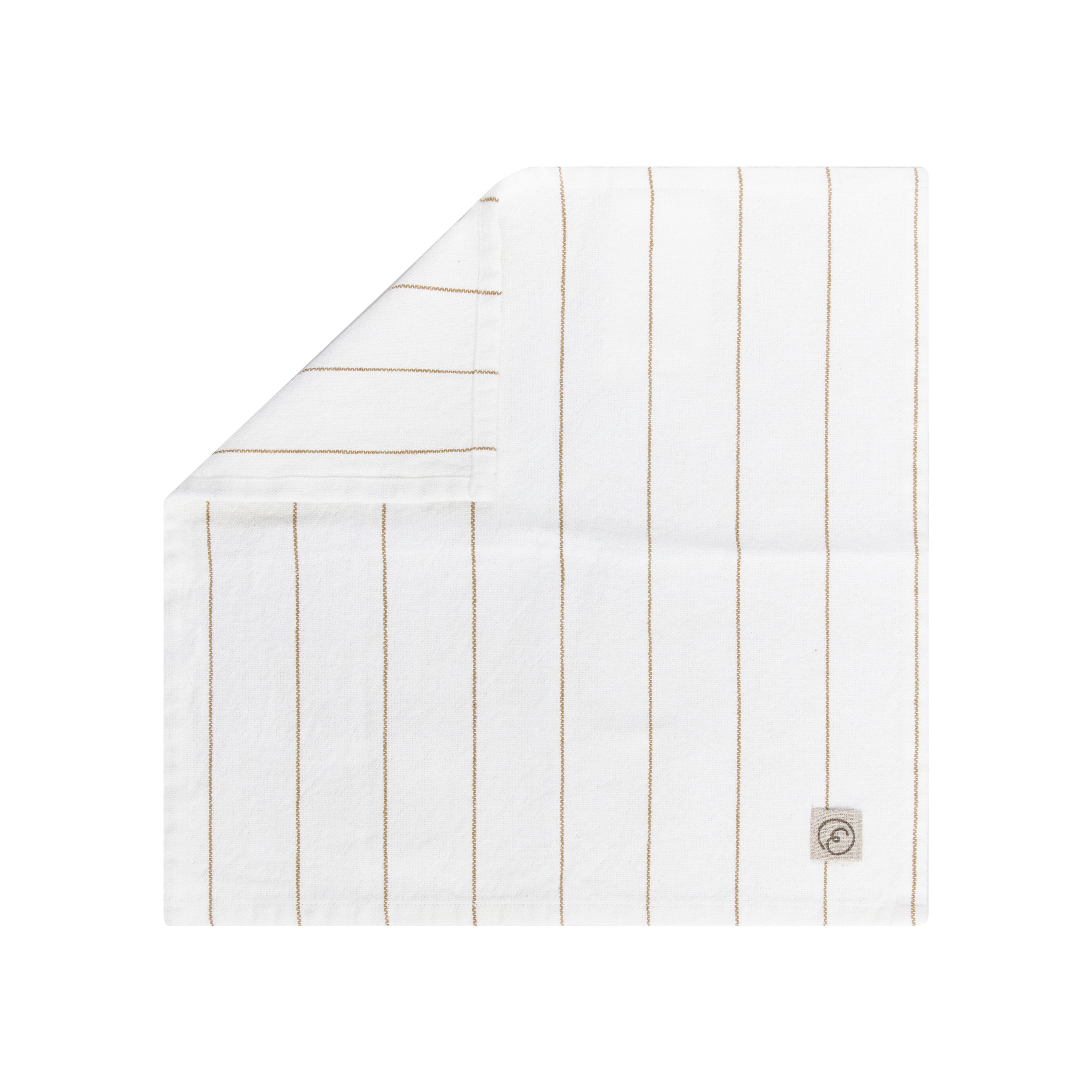 Ernst Servett Vit  med Saffransrand 2-pack