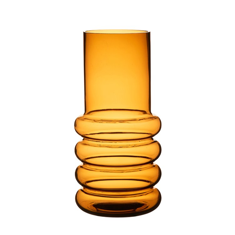 Glasvas Bärnsten Höjd 30 cm