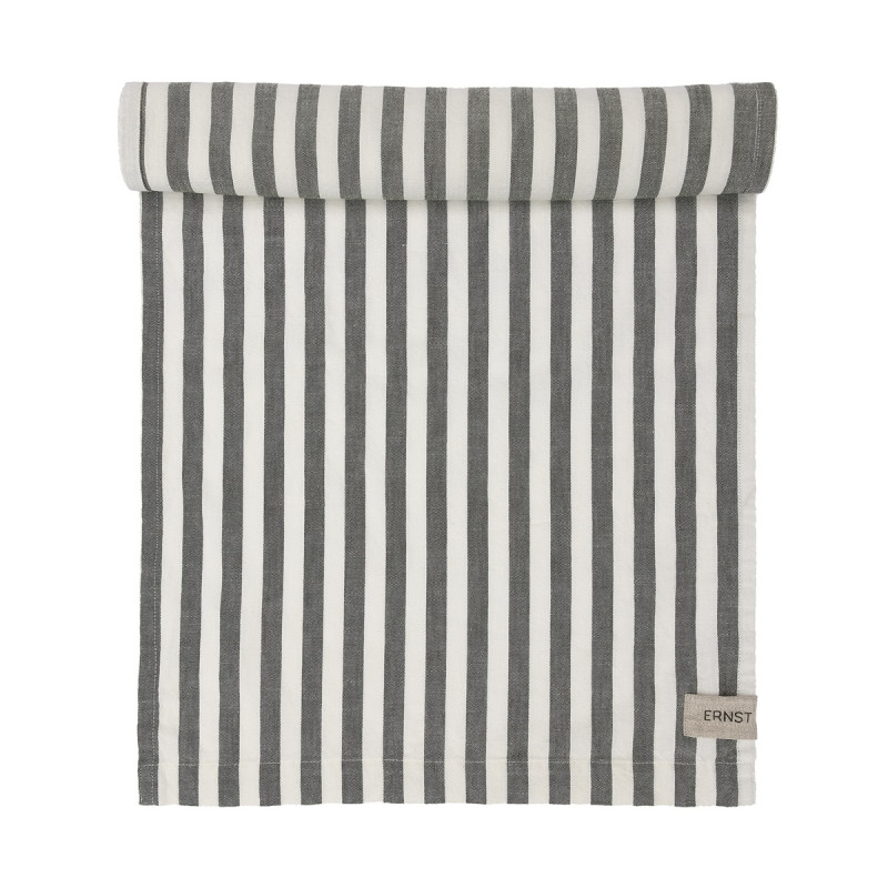 ERNST Löpare Grön/Vit  45 x 150 cm